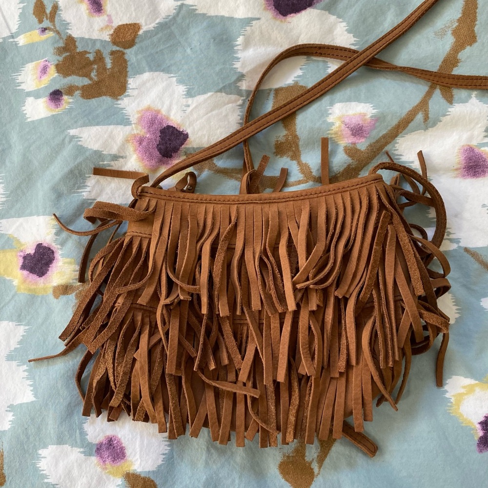 UGG Fringe Tan Shoulder Bag